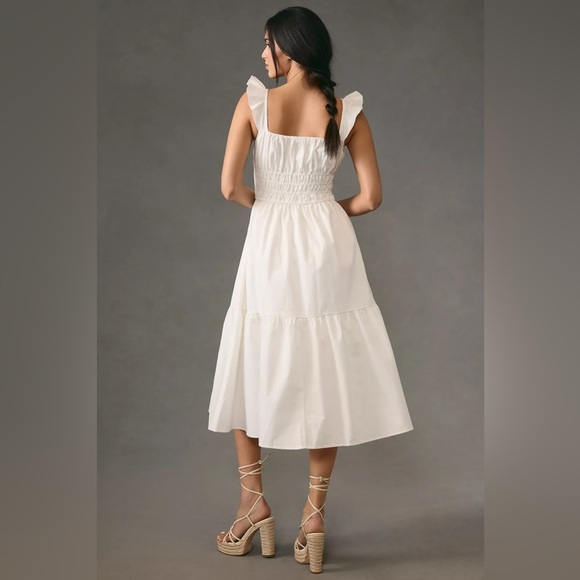 Anthropologie Moon River Square-Neck A-Line Dress 100% Cotton - Picture 7 of 14